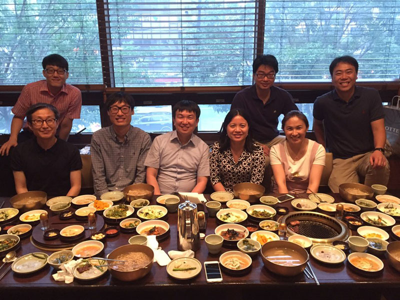 Reunion dinner in Seoul, July 2016