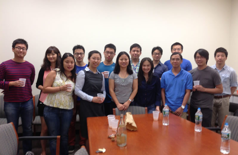 At Jie's thesis defense, August 2013