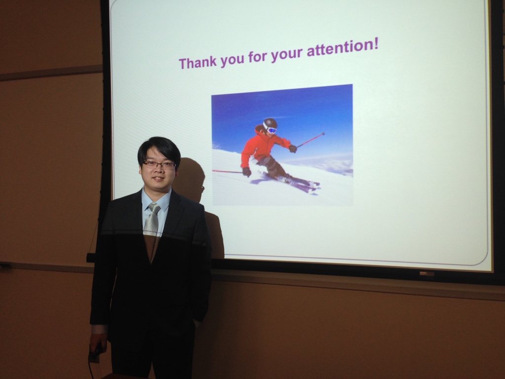 At Yu's thesis defense, Jan 2016